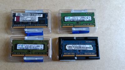 Лот: 25510039. Фото: 1. 4 планки оперативки DDR-3 от ноутбука. Оперативная память
