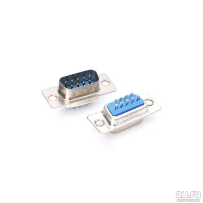 Лот: 17386314. Фото: 1. Разъём RS232 DB9 male (папа) 9pin... Разъёмы