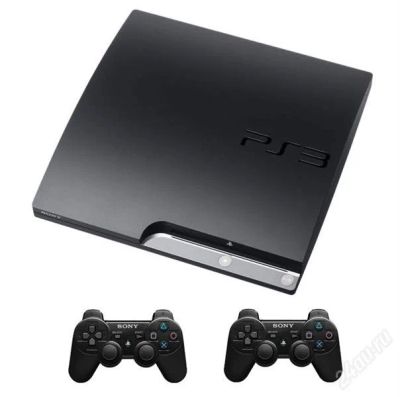 Лот: 773730. Фото: 1. Sony PS3 (120GB) Slim Black Rus... Игровые приставки, консоли