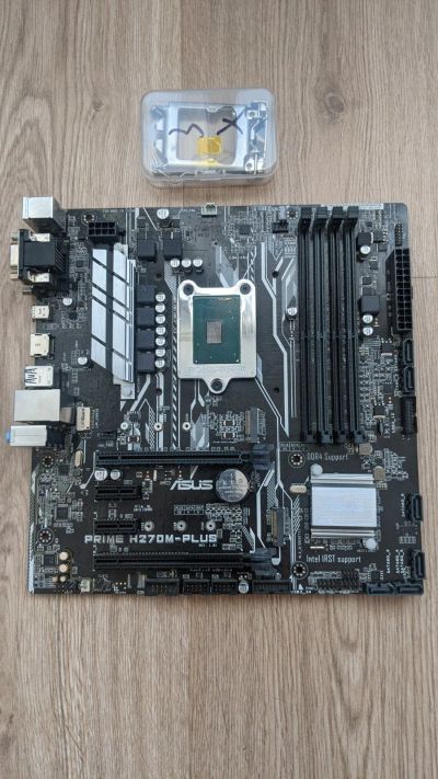 Лот: 17366553. Фото: 1. Asus H270M-Plus + мутант QL2X... Материнские платы