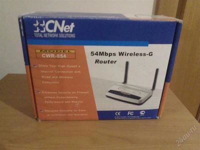 Лот: 2519703. Фото: 1. Wi-Fi Router Cnet CWR-854. WiFi, Bluetooth адаптеры