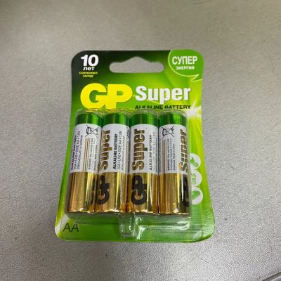 Лот: 15913354. Фото: 1. Батарея GP Super Alkaline 15A... Батарейки, аккумуляторы, элементы питания