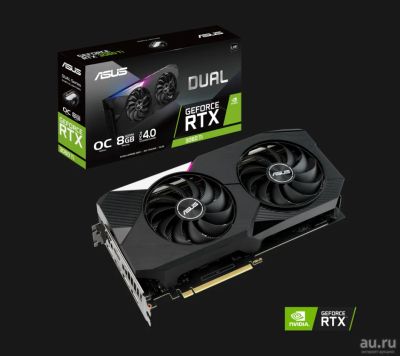 Лот: 18085643. Фото: 1. Asus Dual GeForce RTX 3060 Ti... Видеокарты