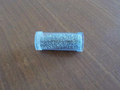 Лот: 7366073. Фото: 1. Бисер: серебристого цвета. Бисероплетение