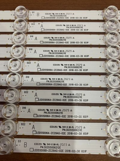 Лот: 24401303. Фото: 1. led string,led55d06a-zc29ag-02e... Запчасти для телевизоров, видеотехники, аудиотехники