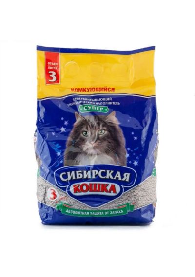 Лот: 4832495. Фото: 1. Наполнитель комкующийся Сибирская... Миски, лотки, наполнители