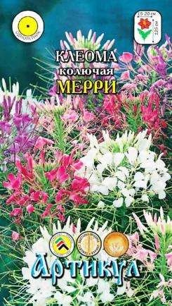 Лот: 11025122. Фото: 1. Клеома колючая Мерри 0,2 г /Артикул. Садовые цветы