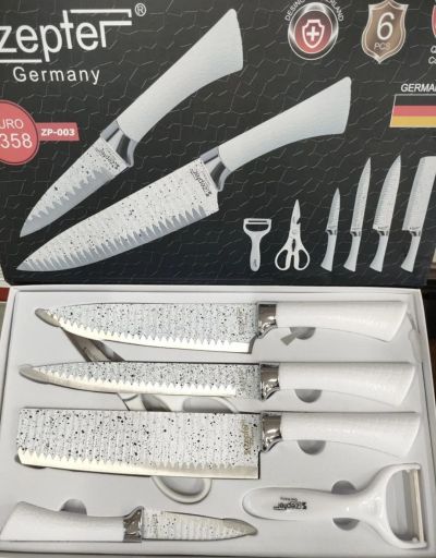 Лот: 19706049. Фото: 1. Стильный набор ножей Zepter. Столовые приборы, ножи