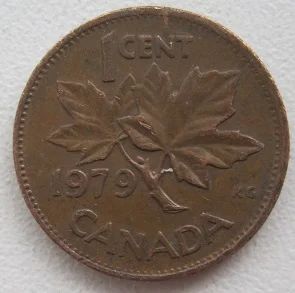 Лот: 11875344. Фото: 1. Канада 1 цент 1979. Америка