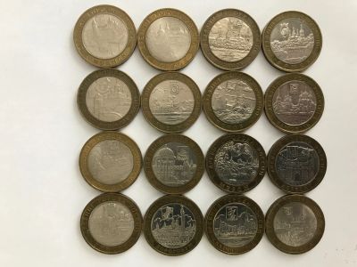 Лот: 19320910. Фото: 1. Шестнадцать монет из серии «Древние... Россия после 1991 года