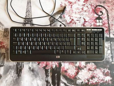 Лот: 16353116. Фото: 1. Клавиатура HP usb с тихими клавишами. Клавиатуры и мыши