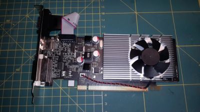 Лот: 9768175. Фото: 1. nvidia gt620 2gb ddr3 HDMI DVI... Видеокарты