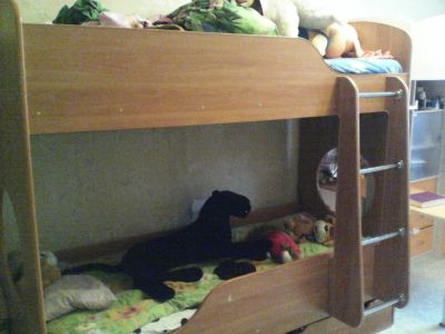 Лот: 4231610. Фото: 1. Кровать двух ярусная. Детские кровати и кроватки