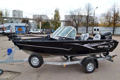 Лот: 25633010. Фото: 1. Катер-лодка алюминиевая FINVAL... Другое (водный транспорт)