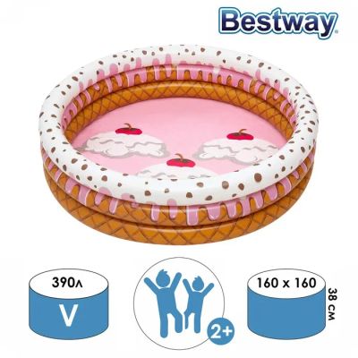 Лот: 22320945. Фото: 1. Бассейн Sundae Funday (160х38... Бытовая химия