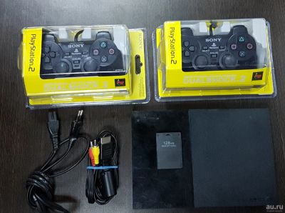 Лот: 14523862. Фото: 1. Sony Playstation 2 чипованная... Игровые приставки, консоли