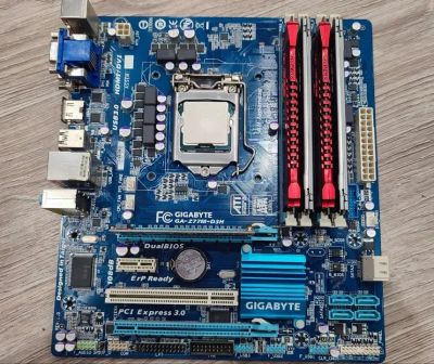 Лот: 21171659. Фото: 1. Материнская плата GigaByte GA... Комплекты запчастей
