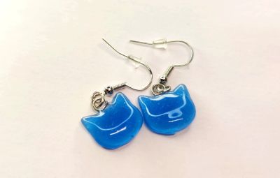 Лот: 25403205. Фото: 1. Серьги котики из смолы | Новые... Бижутерия ручной работы