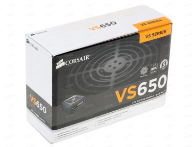 Лот: 15248152. Фото: 1. Блок питания Corsair VS 650W... Корпуса, блоки питания