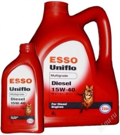 Лот: 2099963. Фото: 1. ESSO UNIFLO DIESEL 15w40 минер... Масла, жидкости