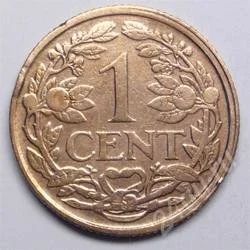 Лот: 75384. Фото: 1. Нидерланды. 1 цент 1925г. Редкость... Европа