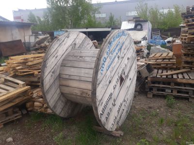 Лот: 13867973. Фото: 1. Бухта (катушка) от кабеля самовывоз. Провода, кабели