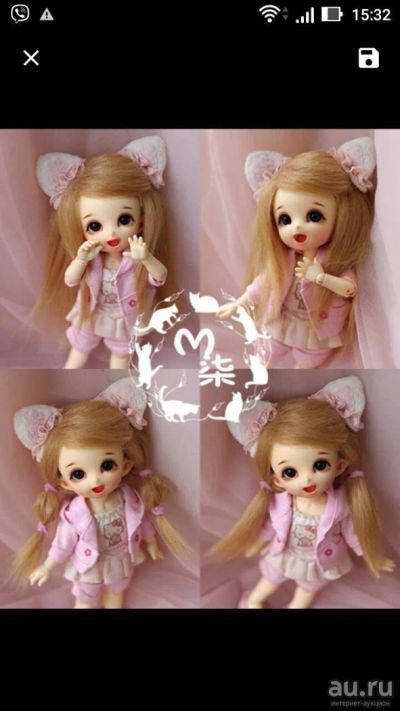 Лот: 9203369. Фото: 1. Парик для bjd куклы 5-6. Куклы