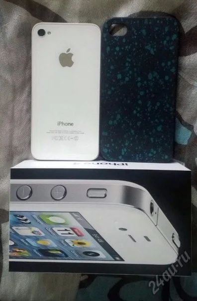 Лот: 5621794. Фото: 1. iPhone 4 8GB White. Смартфоны