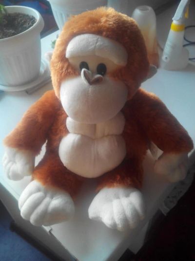 Лот: 6772368. Фото: 1. Мягкая игрушка обезьяна 30 см. Мягкие