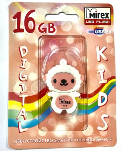 Лот: 15328437. Фото: 1. Флешка USB 16GB Mirex Sheep Pink... USB-флеш карты