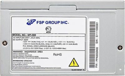 Лот: 6847224. Фото: 1. Fsp SPI-500 peak 550w Active PFC. Корпуса, блоки питания