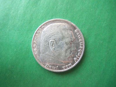 Лот: 18907878. Фото: 1. Германия.Третий Рейх 5 марок 1936... Германия и Австрия