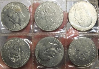 Лот: 18152448. Фото: 1. монеты юбилейные доллары, 6 шт. Америка