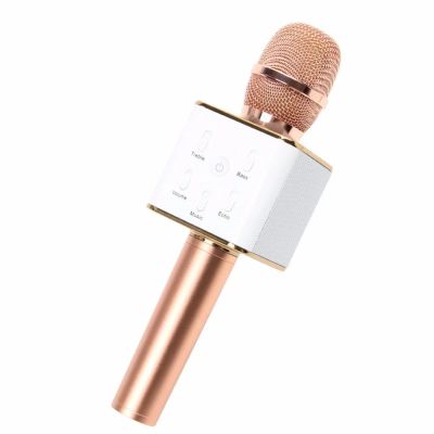 Лот: 12117568. Фото: 1. Караоке микрофон с bluetooth динамиком... Студийные микрофоны, радиомикрофоны и радиосистемы