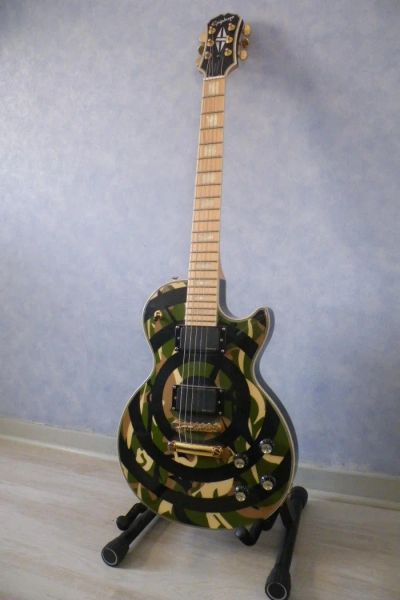Лот: 7949228. Фото: 1. Epiphone les paul custom ZW-camo. Гитары