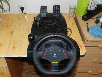 Лот: 3221138. Фото: 1. Руль Logitech MOMO Racing. Рули, джойстики