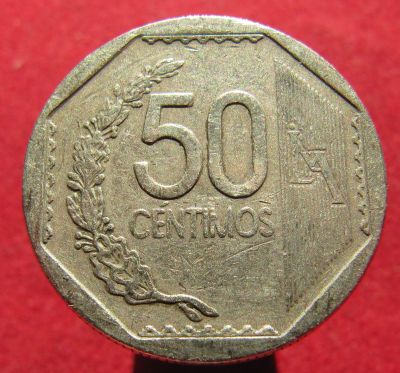 Лот: 18846701. Фото: 1. Перу 50 сентимо, 2007 г. Остальные страны