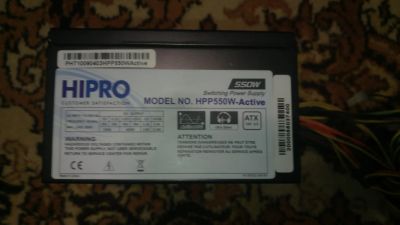 Лот: 16321052. Фото: 1. Блок питания Hipro hpp550w-active. Корпуса, блоки питания