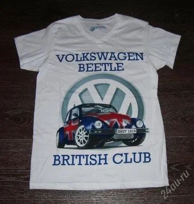 Лот: 1586038. Фото: 1. Футболка VW Beetle Летняя распродажа. Футболки, поло