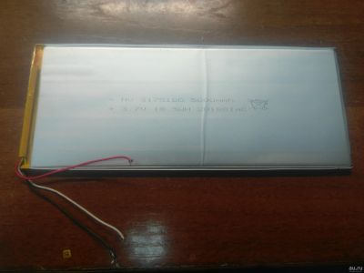 Лот: 15196785. Фото: 1. АКБ 3,7V 5000 mah 180x73x3,5мм... Запчасти для планшетов
