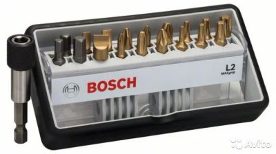 Лот: 5459376. Фото: 1. Набор Robust Line из 18+ 1 насадок-бит... Расходные материалы, сменные насадки