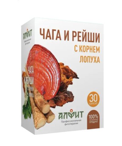 Лот: 20992639. Фото: 1. Чага и рейши с корнем лопуха... Народная медицина, БАДы