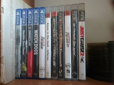 Лот: 16507454. Фото: 1. 11 дисков PS4 (5) + PS3 (6). Игры для консолей