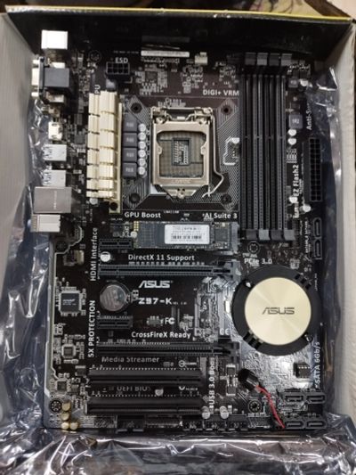 Лот: 19471793. Фото: 1. Мат плата asus z97-k. Материнские платы