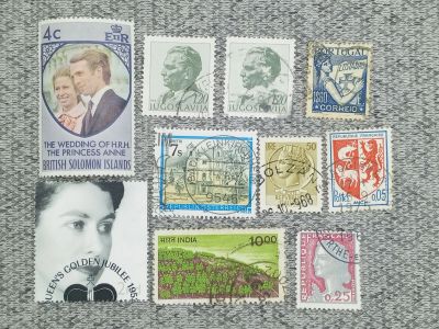 Лот: 25845952. Фото: 1. Набор из 10 почтовых марок - Мира. Марки
