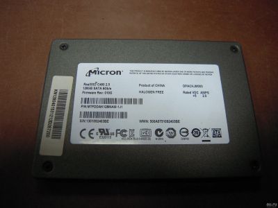 Лот: 12985827. Фото: 1. Неисправный SSD диск 128mb Micron... SSD-накопители