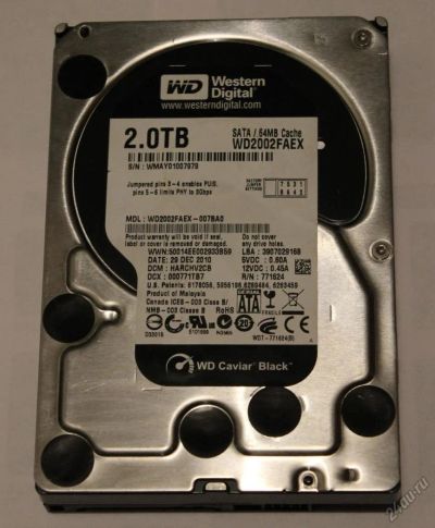 Лот: 5749027. Фото: 1. 2ТБ Жесткий диск Western Digital... Жёсткие диски (HDD)