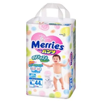 Лот: 4030407. Фото: 1. Детские подгузники-трусики Merries... Детская гигиена