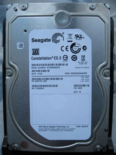 Лот: 18953898. Фото: 1. Seagate Constellation 2 TB ST2000NM0033. Жёсткие диски (HDD)