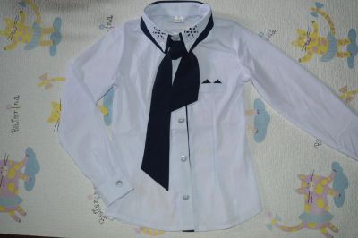 Лот: 10116770. Фото: 1. новая школьная блузка для девочки... Рубашки, блузки, водолазки